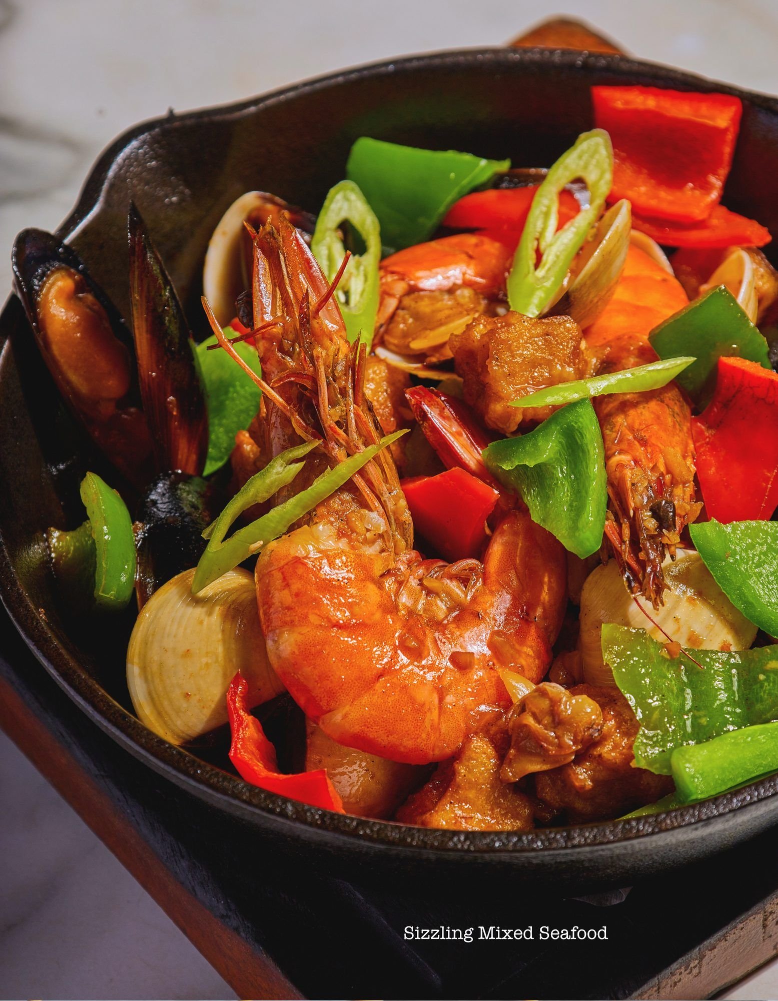 Sizzling Mixed Seafood